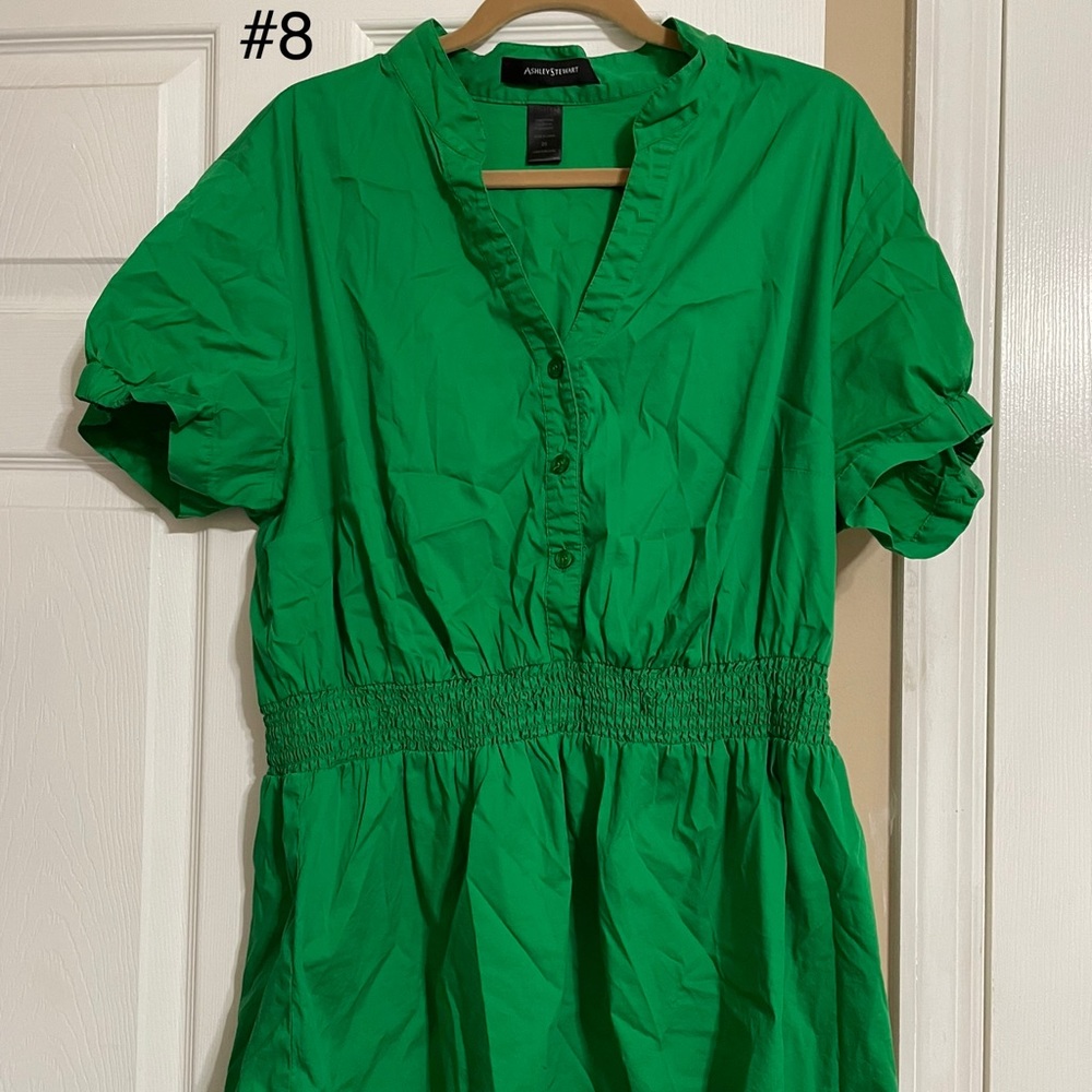 Ashley Stewart, green high/low 20